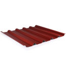 Trapezblech 35/207 Stahl Dachprofil 25my Polyester Farbbeschichtung 0,50 mm Stärke Weinrot ( RAL 3005 ) ohne