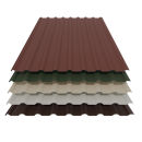 Trapezblech 20/138 Stahl Dachprofil 25my Polyester Farbbeschichtung 0,63 mm Stärke Chromoxidgrün (RAL 6020 ) ohne Antitropfbeschichtung