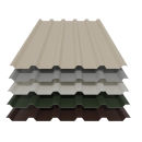Trapezblech 35/207 Stahl Dachprofil 25my Polyester Farbbeschichtung 0,63 mm Stärke Anthrazitgrau (ca. RAL 7016 ohne Antitropfbeschichtung