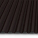 Wellblech 76/18 Stahl Wandprofil 25my Polyester Farbbeschichtung 0,75 mm Stärke schokoladenbraun  (RAL 8017)