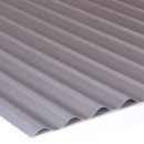Wellblech 76/18 Stahl Wandprofil  25my Polyester Farbbeschichtung  0,63 mm Stärke grauweiß ( RAL 9002 )