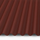 Wellblech 76/18 Stahl Dachprofil  25my Polyester Farbbeschichtung  0,63 mm Stärke kupferbraun ( RAL 8004 ) ohne