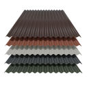 Wellblech 76/18 Stahl Dachprofil 25my Polyester Farbbeschichtung 0,75 mm Stärke hellelfenbein (RAL 1015) mit Antitropfbeschichtung Typ 1000 g/m²
