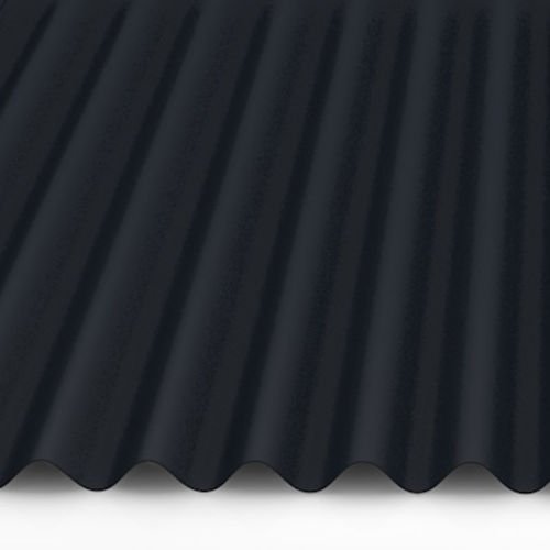 Wellblech 76/18 Stahl Dachprofil  25my Polyester Farbbeschichtung  0,63 mm Stärke anthrazitgrau (RAL 7016) ohne