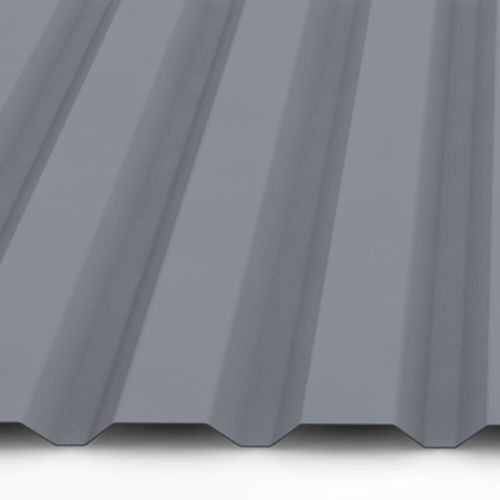 Aluminium Trapezblech 20/138 Wandprofil - 25my Polyester Farbbeschichtung -  0,7 mm Stärke weißaluminium ( RAL 9006 )